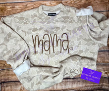 Load image into Gallery viewer, MAMA Camo Embroidered SweatShirt