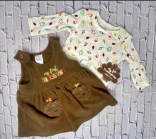 Load image into Gallery viewer, Baby Girl “My First Thanksgiving” Dress #1