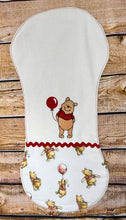 Load image into Gallery viewer, Winnie The Pooh with Red Balloon Baby Bib &amp; Burp Cloth Set