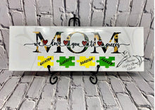 Load image into Gallery viewer, Mom /Grandma Personalized Puzzle Tile Sign