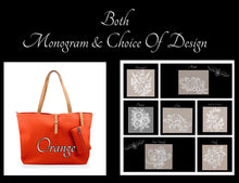 Load image into Gallery viewer, Monogram &amp; Embroidered Design Hobo Shoulder Bag