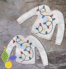 Load image into Gallery viewer, Christmas Holiday Embroidered Sweaters For Santa Helper Or Dolls