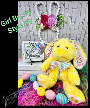Load image into Gallery viewer, Personalized Embroidered Easter Bunny