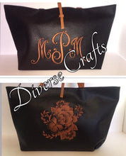 Load image into Gallery viewer, Monogram &amp; Embroidered Design Hobo Shoulder Bag