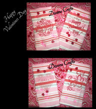 Load image into Gallery viewer, Embroidered Valentine Theme Towels