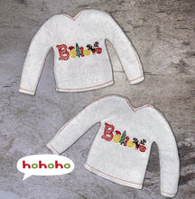 Load image into Gallery viewer, Christmas Holiday Embroidered Sweaters For Santa Helper Or Dolls