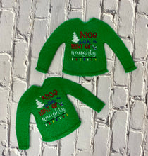 Load image into Gallery viewer, Christmas Holiday Embroidered Sweaters For Santa Helper Or Dolls