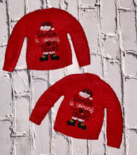 Load image into Gallery viewer, Christmas Holiday Embroidered Sweaters For Santa Helper Or Dolls