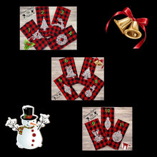 Load image into Gallery viewer, Embroidered Holiday Christmas Kitchen Towels