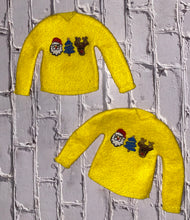 Load image into Gallery viewer, Christmas Holiday Embroidered Sweaters For Santa Helper Or Dolls