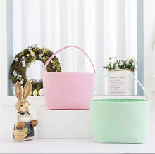 Load image into Gallery viewer, Seersucker Plaid Easter Basket