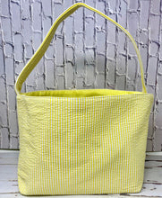 Load image into Gallery viewer, Seersucker Plaid Easter Basket